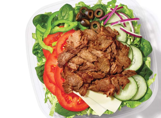 Subway Steak and Cheese Salad 