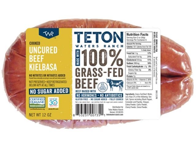 Teton Waters Ranch Beef Kielbasa Rope Sausage