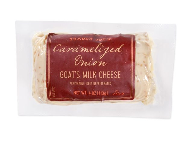 trader joe's caramelized onion goat's milk cheese