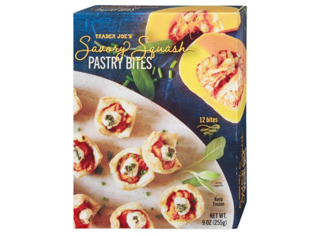 trader joe's savory squash pastry bites