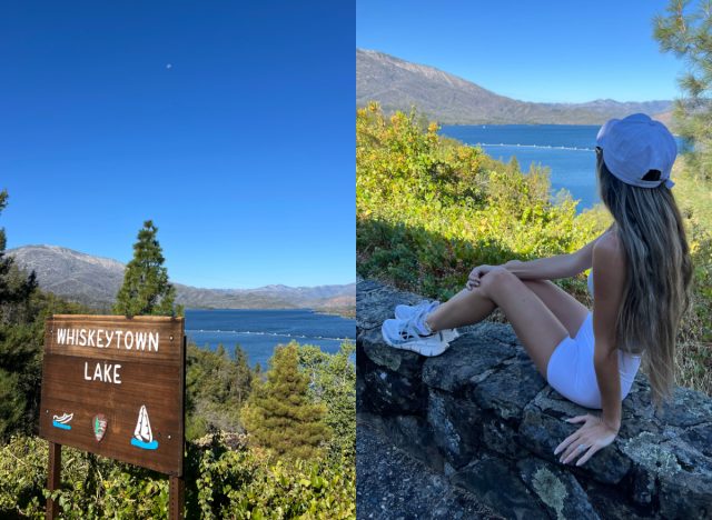 split image of Whiskeytown Lake Recreational area, hike