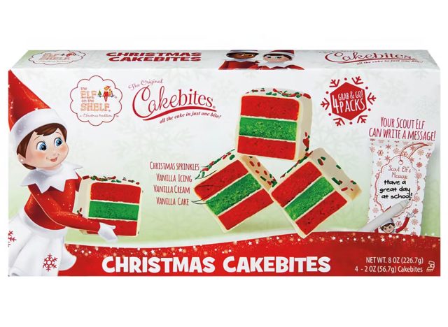 Elf on the Shelf Christmas Cakebites at Aldi