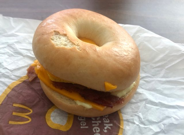 McDonald's Bacon, Egg & Cheese Bagel