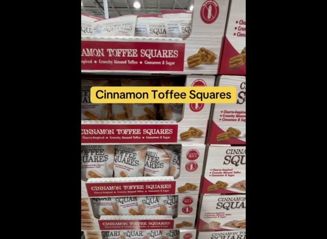 bags of Brown & Haley Cinnamon Toffee Squares at Costco