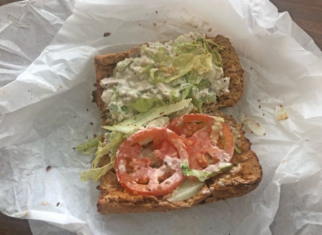 Chicken salad sub at Potbelly