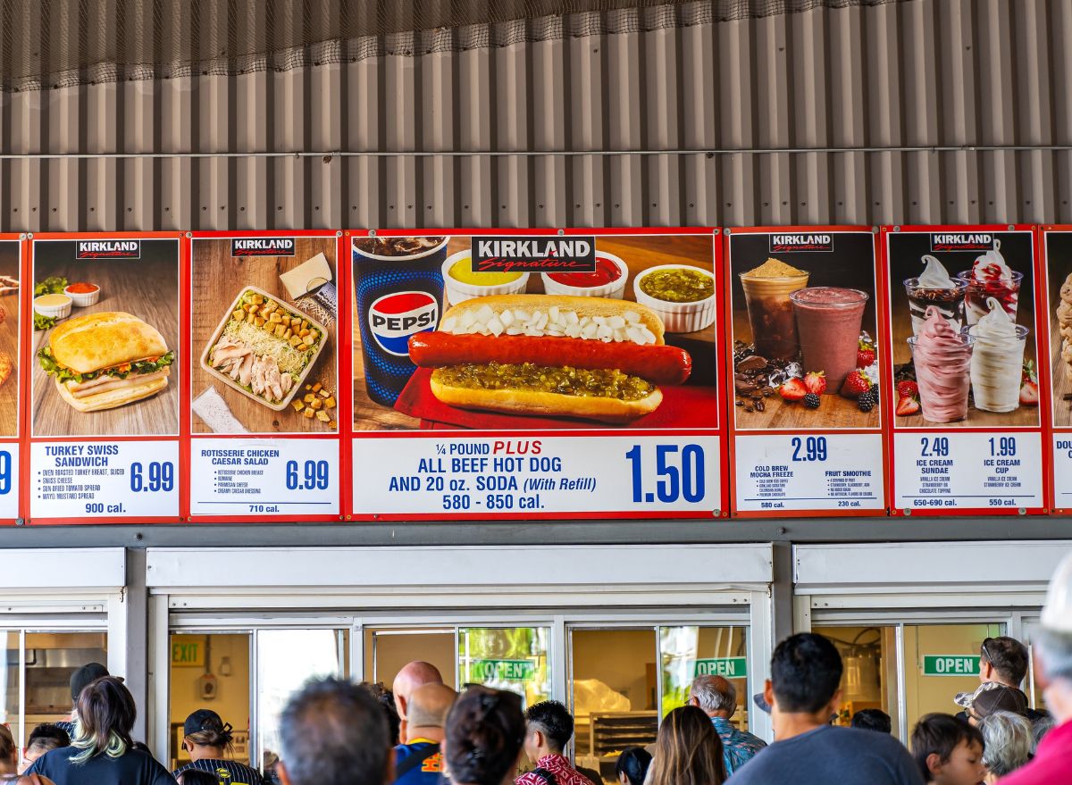 Costco food court menu