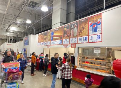 Costco food court counter