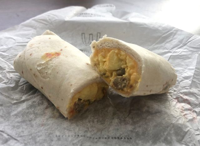 McDonald's Sausage Burrito