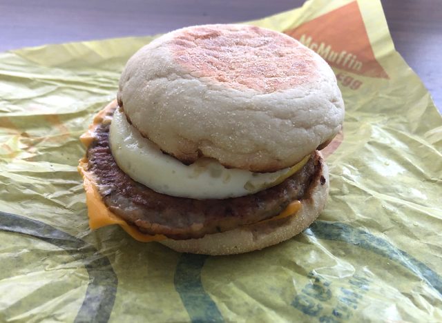 McDonald's Sausage McMuffin with Egg 