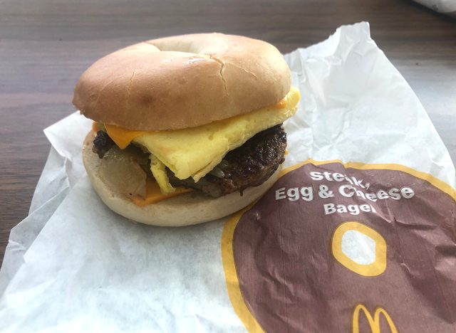 McDonald's Steak, Egg & Cheese Bagel