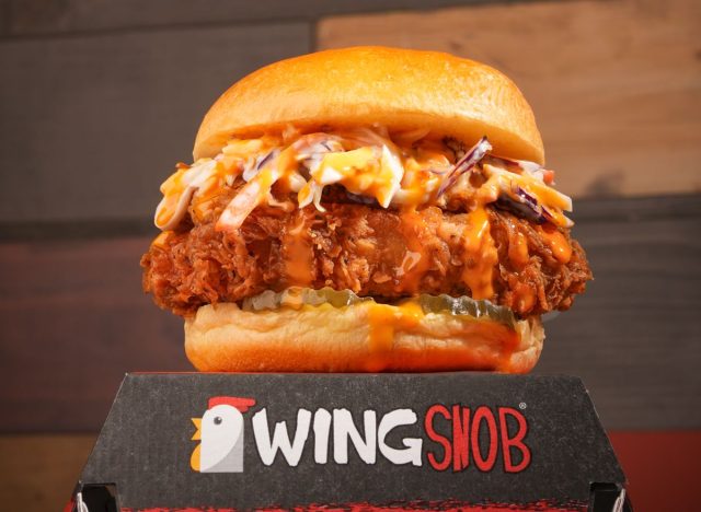 Wing Snob's chicken sandwich