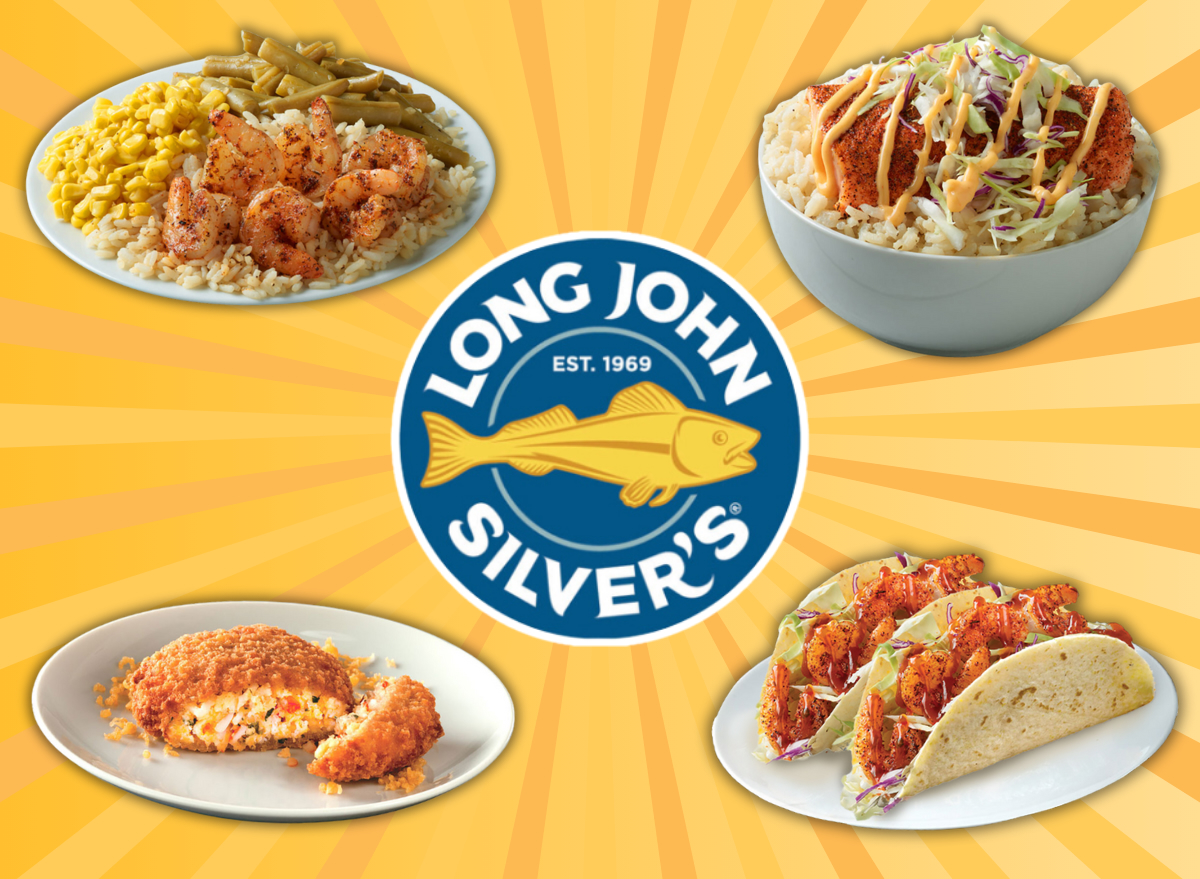 collage of healthy menu items at long john slivers