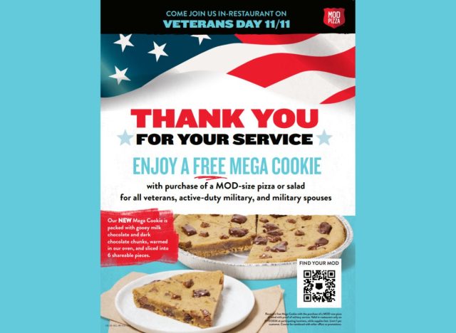 MOD Pizza Veterans Day deal