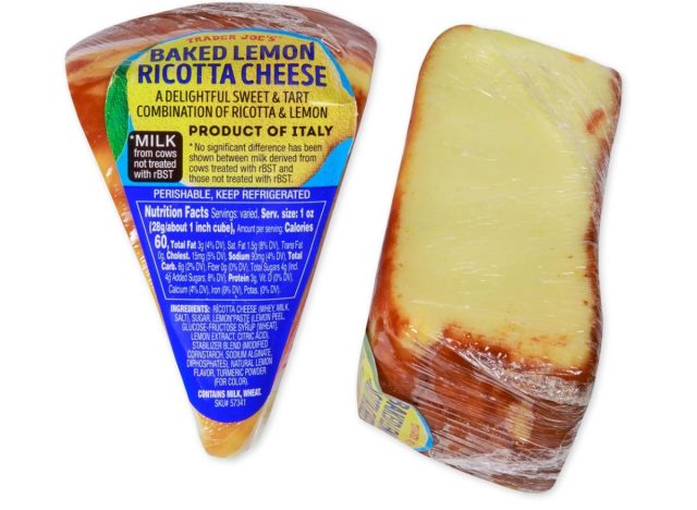 trader joe's baked lemon ricotta cheese