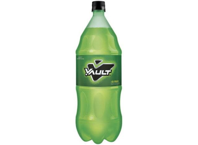 bottle of Vault soda