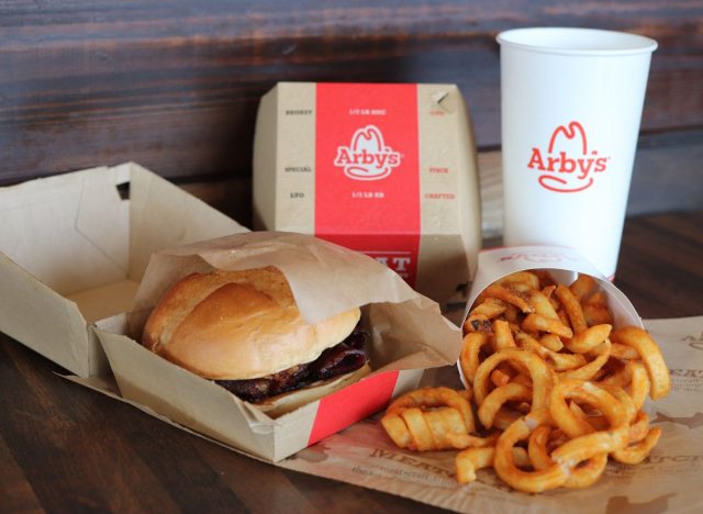 Arby's meal on table