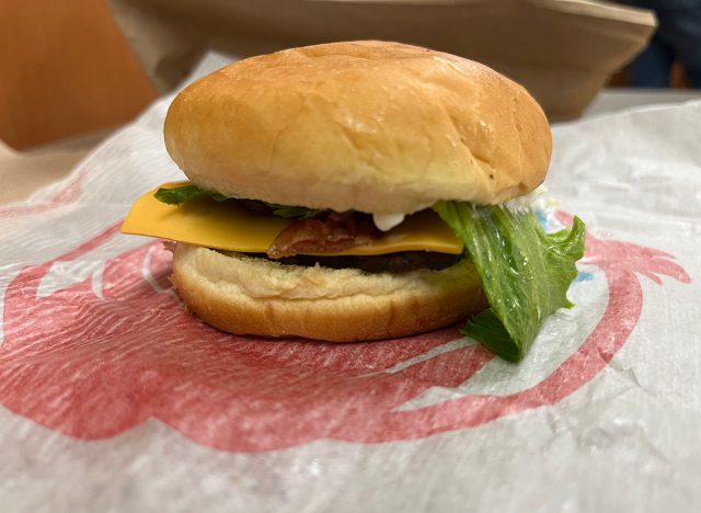 wendy's jr. bacon cheeseburger