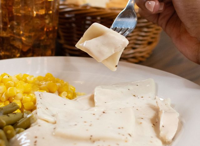 Cracker Barrel's chicken n' dumplins