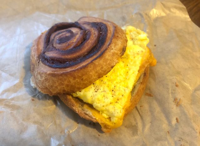 Panera CinnasScramble Sandwich