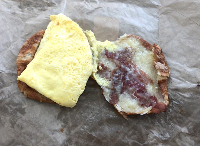 Panera Croissant Bacon, Egg & Cheese Sandwich