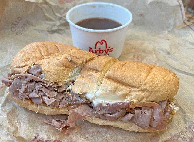 The French dip sandwich at Arby's