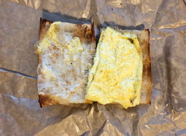 Panera Ciabatta Egg & Cheese Sandwich