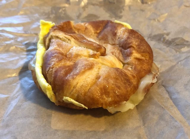 Panera Croissant Egg & Cheese Sandwich