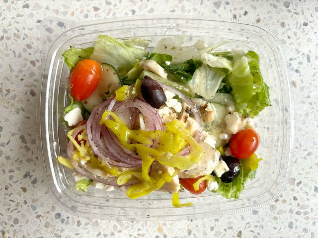 Panera Greek Salad with Chicken 