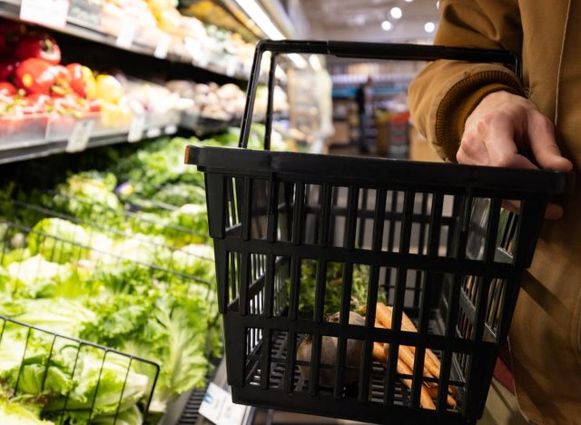 Grocery store produce section