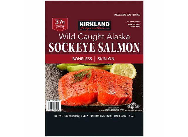 Kirkland Signature Wild Caught Alaskan Sockeye Salmon from Costco