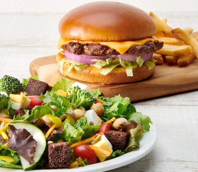 The Endless Garden Bar and Single American Smashed Burger combo at Ruby Tuesday