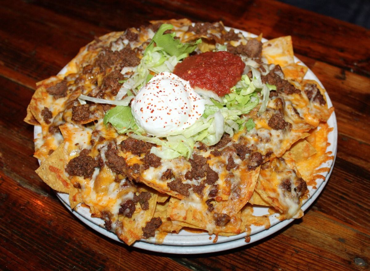 Nacho Mama's nacho plate