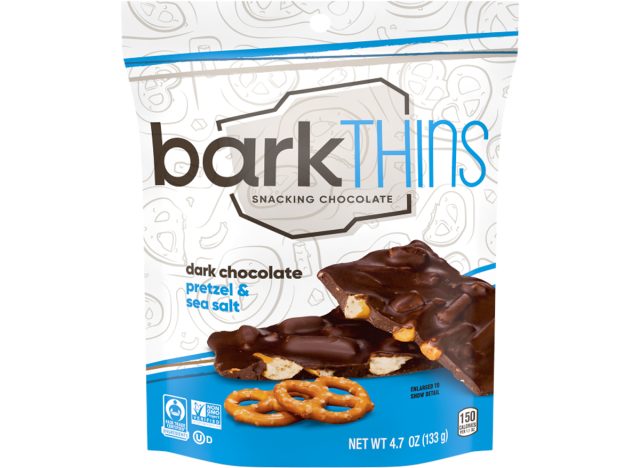 BarkThins Snacking Chocolate, Dark Chocolate Pretzel & Sea Salt