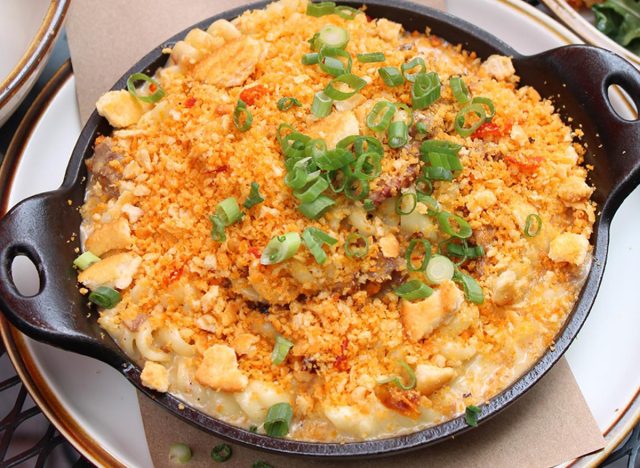 Buttermilk & Bourbon Baked Brisket Mac & Cheese