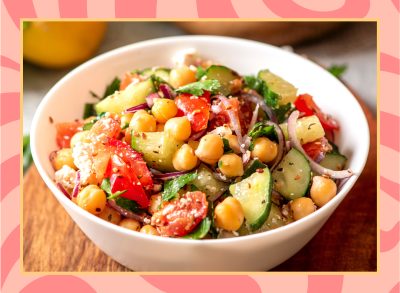 chickpea cucumber mediterranean salad