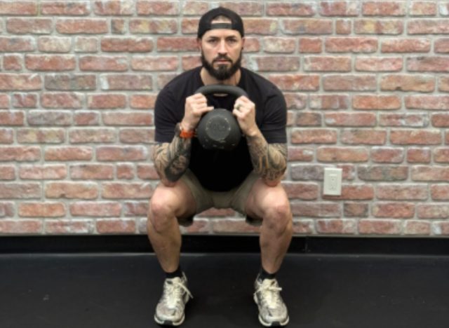 kettlebell goblet squat