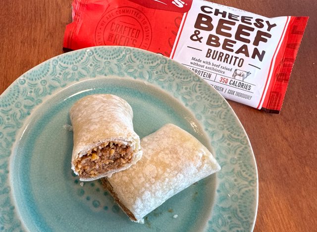 Red's Cheesy Beef & Bean Burrito