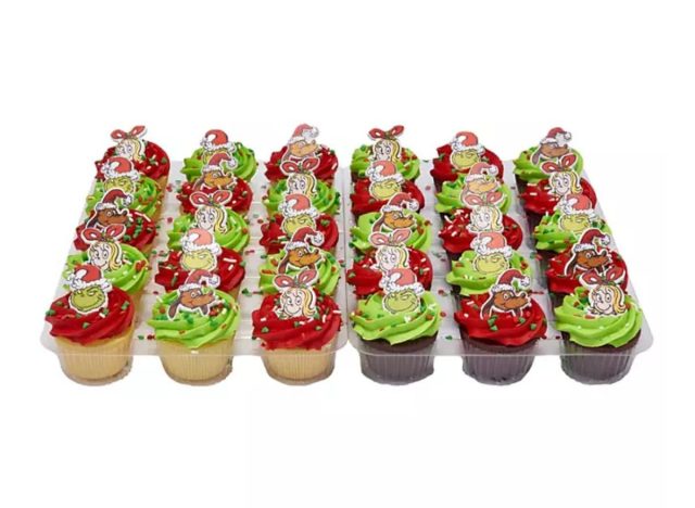 sam's club christmas celebration grinch cupcakes