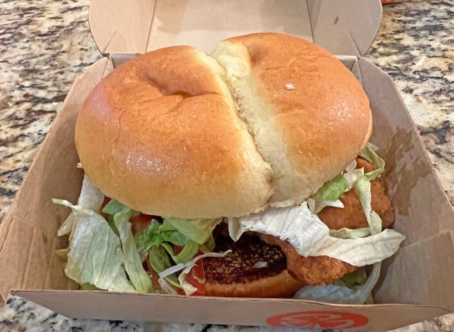 McDonald's Spicy Deluxe McCrispy sandwich