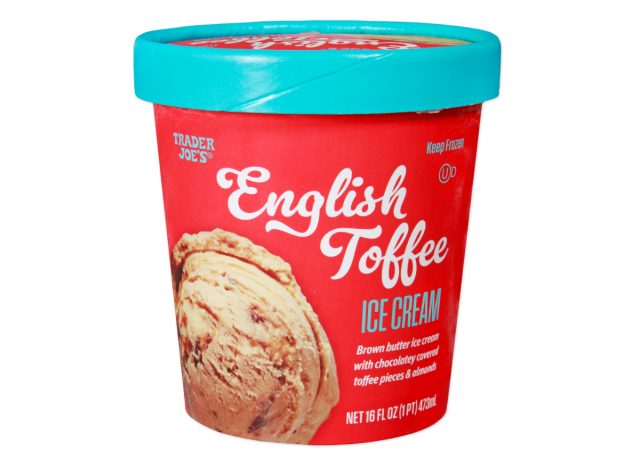 trader joe's english toffee ice cream