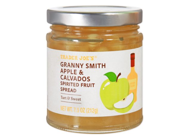 trader joe's granny smith apple & calvados spirited fruit spread