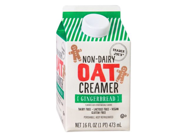 trader joe's non-dairy gingerbread oat creamer