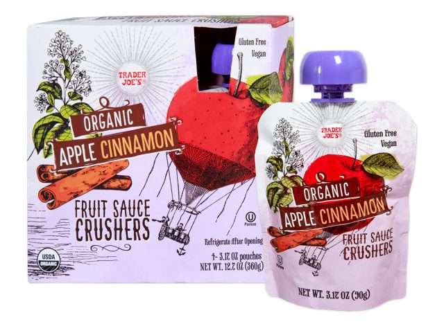 Trader Joe's Organic Apple Cinnamon Fruit Sauce Crushers 