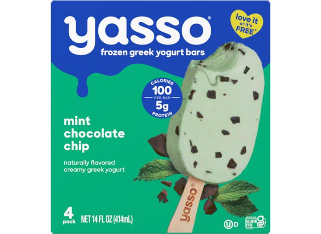 Yasso Frozen Greek Yogurt Mint Chocolate Chip Bars