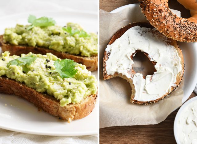 Avocado Toast Vs. Cream Cheese Bagel