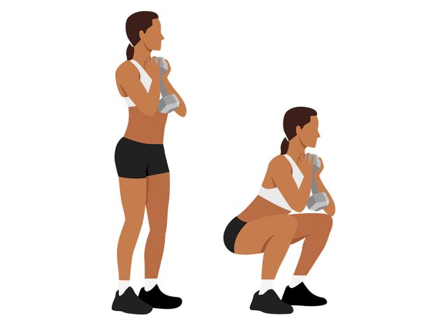 Dumbbell Goblet Squat