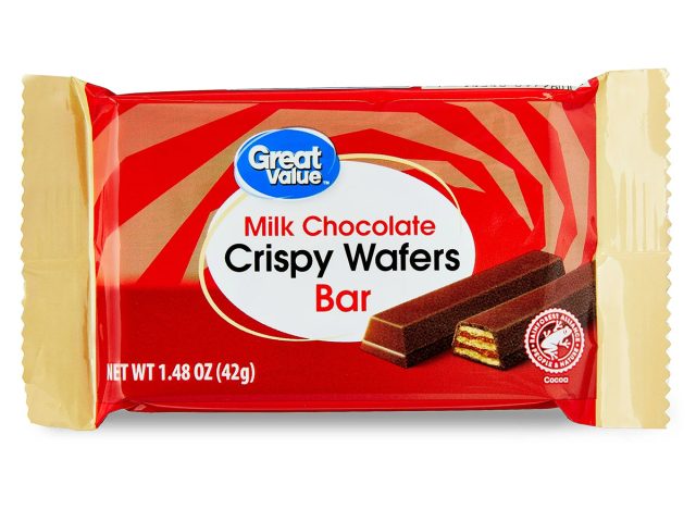 Great Value Milk Chocolate Crispy Wafer Bar 