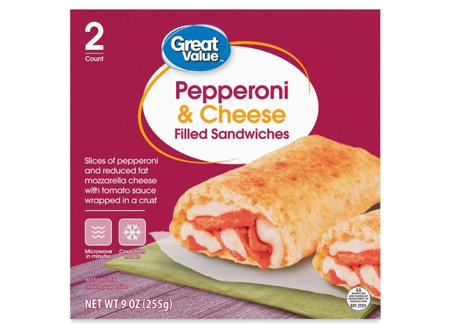 Great Value Pepperoni & Cheese Filled Sandwiches 