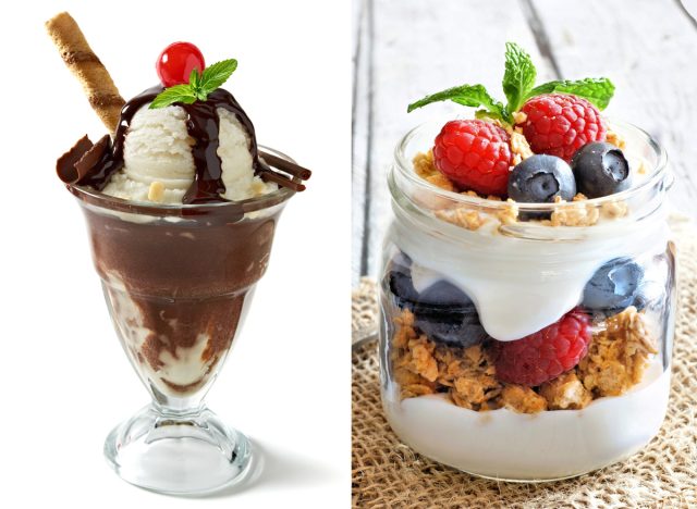 Ice Cream Sundae vs. Yogurt Parfait