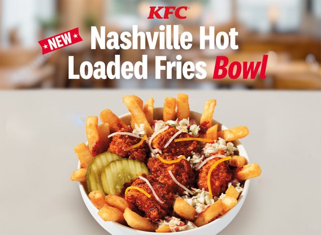 KFC Nashville Hot Loaded Fries Bowl 